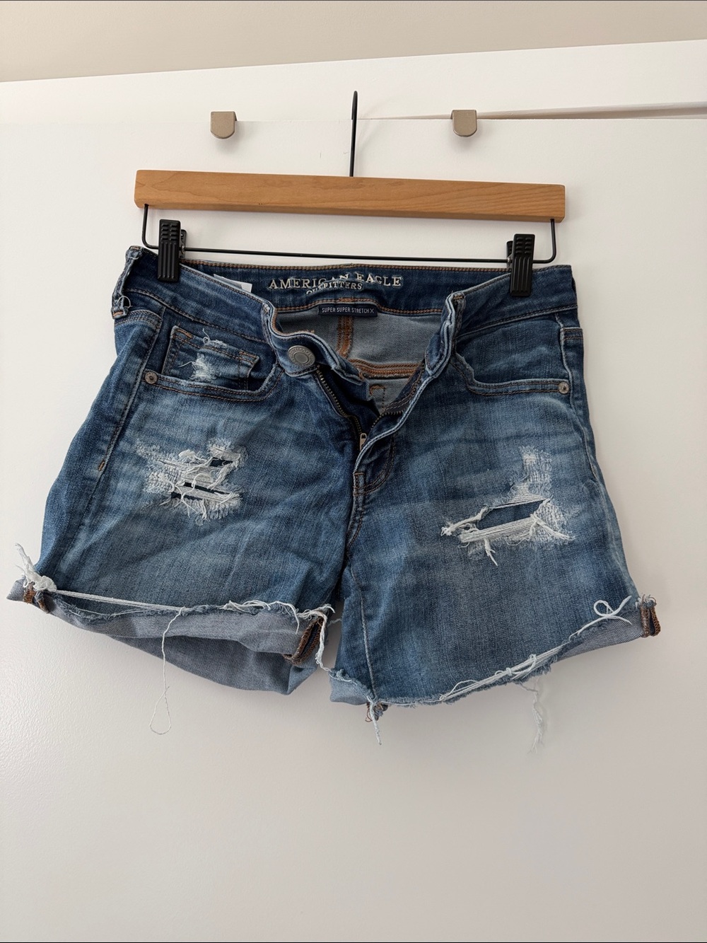 Denim shorts